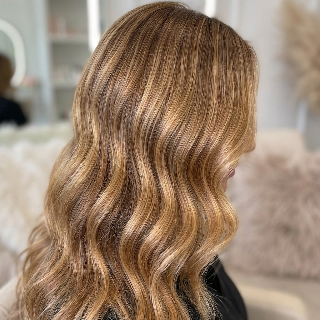 Honey blonde balayage